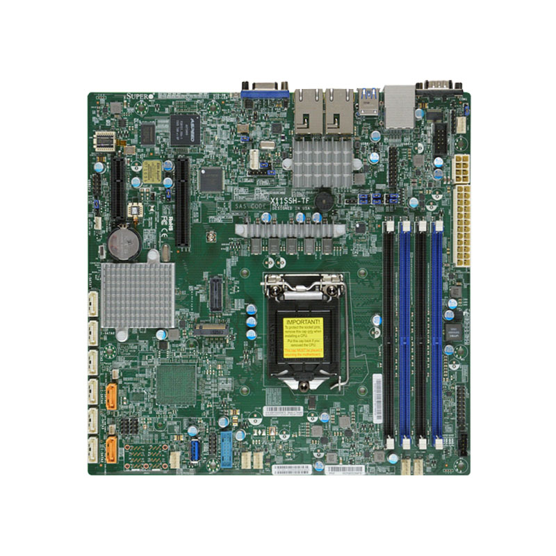 Supermicro - microATX Server Motherboard Only - X11SSH-TF