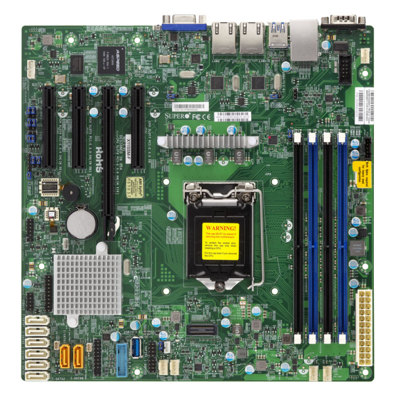 Supermicro - microATX Server Motherboard Only - X11SSM-F