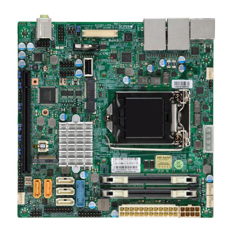 Supermicro - Mini-ITX Server Motherboard Only - X11SSV-LVDS