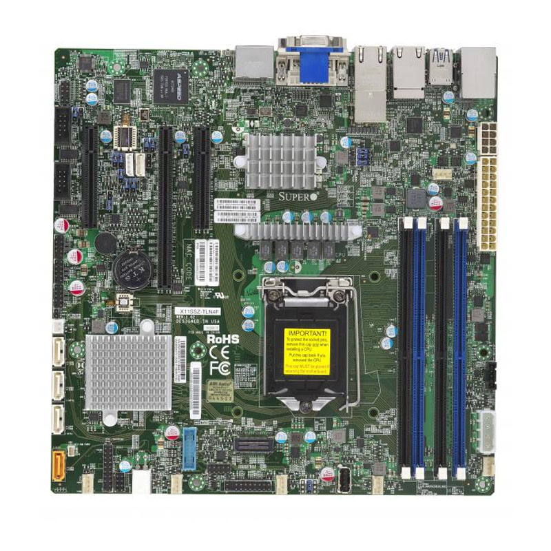 Supermicro - microATX Server Motherboard Only - X11SSZ-TLN4F