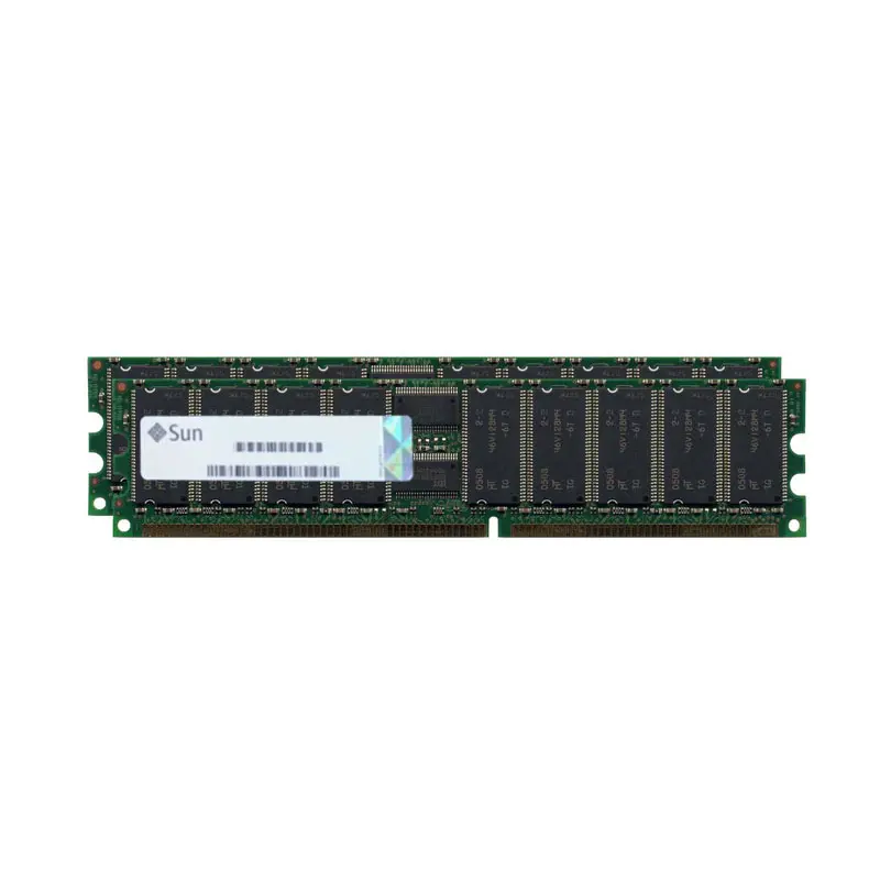 X7404A.jpg Sun Microsystems - 2GB 2x1GB DDR PC-2100 ECC Registered 184-Pins Memory - X7404A - Image 1