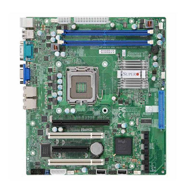 Supermicro - microATX Server Motherboard Only - X7SLM