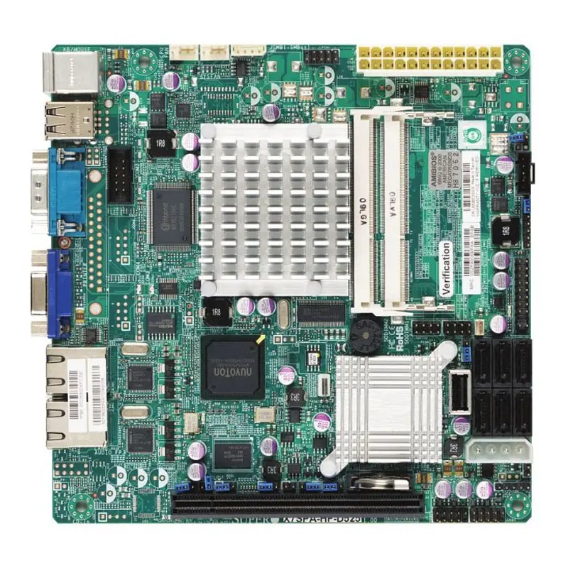 X7SPA-HF-D525.jpg Supermicro - Mini-ITX Server Motherboard Only - X7SPA-HF-D525 - Image 1
