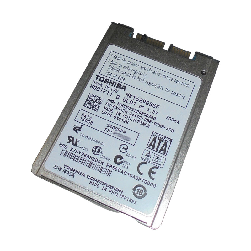 Dell - 160GB 5.4K SATA 1.8" Hard Drive - X812M