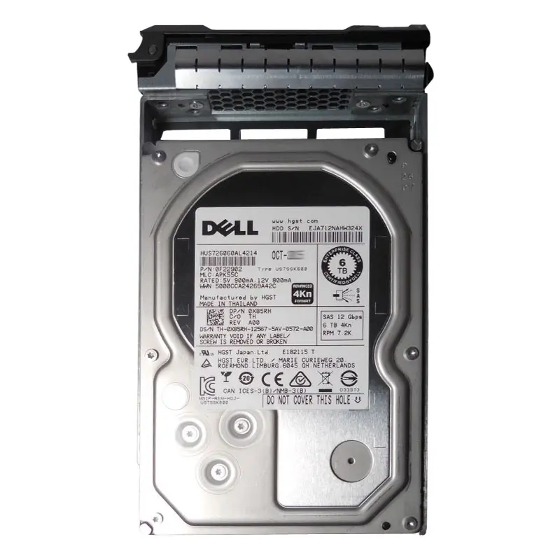 X85RH.jpg Dell - 6TB 7.2K SAS 12.0Gbps 3.5" Hard Drive - X85RH - Image 1