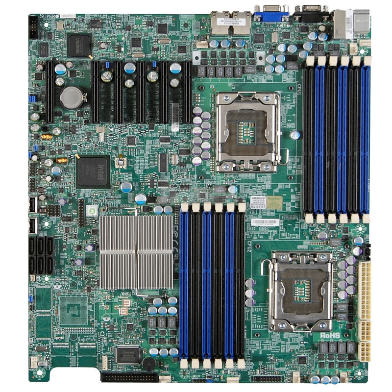 X8DTE.jpg Supermicro - Extended ATX Server Motherboard Only - X8DTE - Image 1
