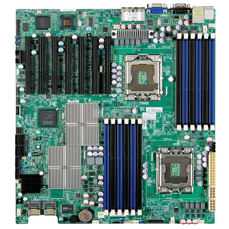 Supermicro - Extended ATX Server Motherboard Only - X8DTH-6