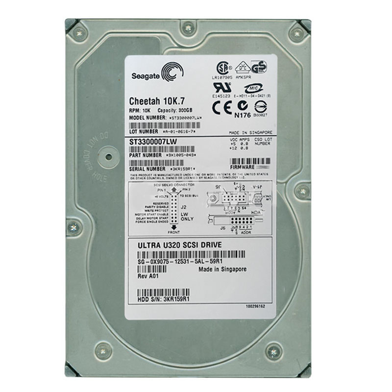 Dell - 300GB 10K 68-PIN Ultra-320 SCSI 3.5" Hard Drive - X9075