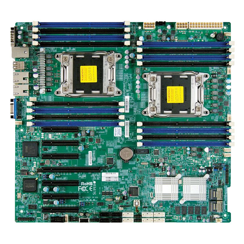 Supermicro - Extended ATX Server Motherboard Only - X9DRH-7TF