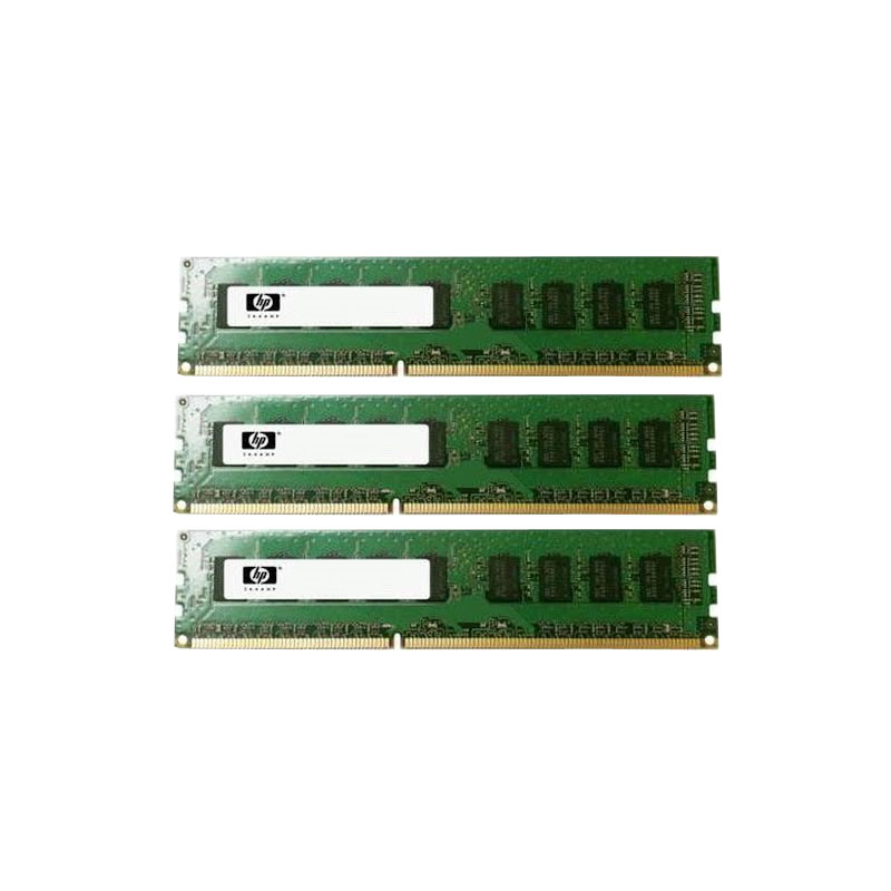 HP - 12GB 3x4GB DDR3 PC3-10600 ECC Unbuffered 240-Pins Memory - XB971AV