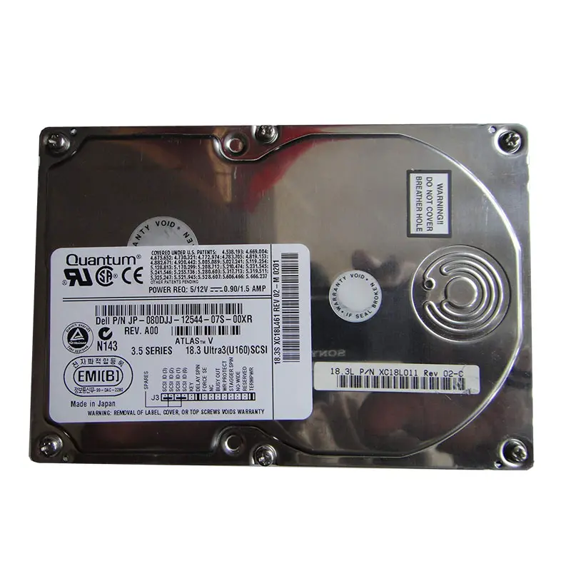 XC18L011.jpg Quantum - 18GB 7200RPM 68-Pins 3.5Inch SCSI Hard Drive - XC18L011 - Image 1