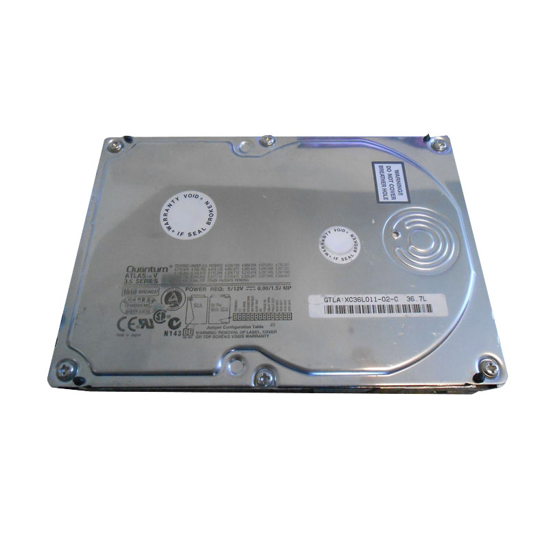 Quantum - 36GB 7200RPM 68-Pins U160 3.5Inch SCSI Hard Drive - XC36L011