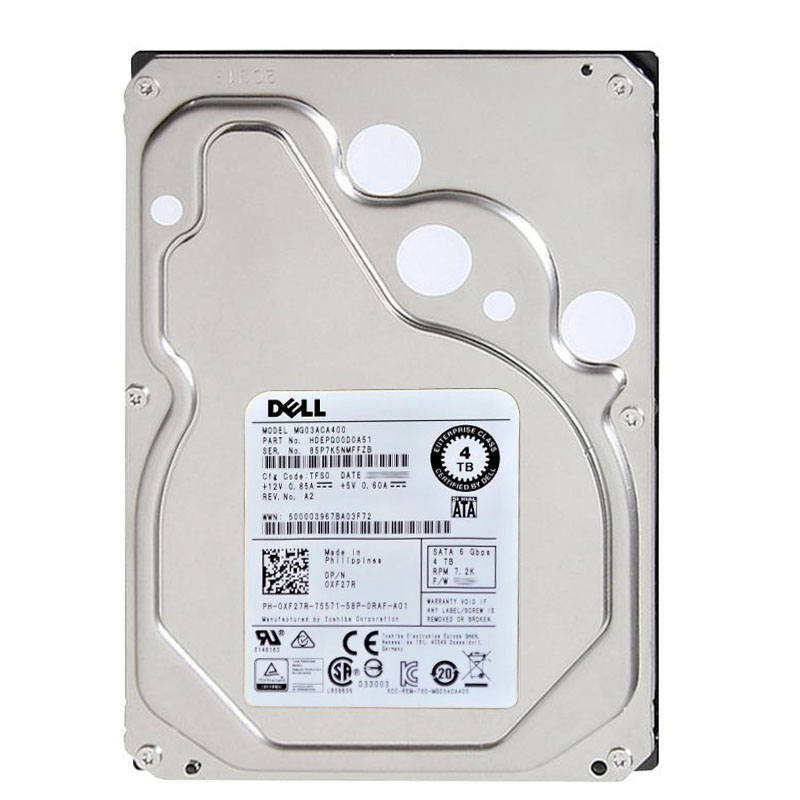 Dell - 4TB 7.2K SATA 6.0Gbps 3.5" Hard Drive - XF27R