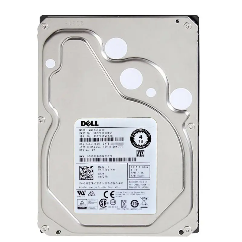 XF27R.jpg Dell - 4TB 7.2K SATA 6.0Gbps 3.5" Hard Drive - XF27R - Image 1