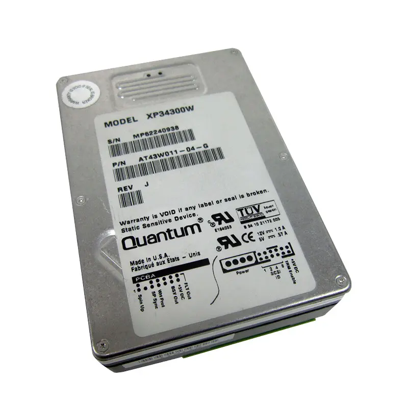 XP34300W.jpg Quantum - 4.3GB 68-Pins 3.5Inch SCSI Hard Drive - XP34300W - Image 1