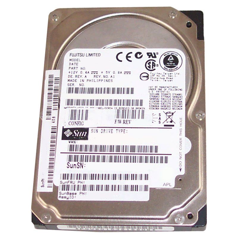 Sun Microsystems - 600GB 15K SAS 3.5" Hard Drive - XRA-SS1CR600G15K