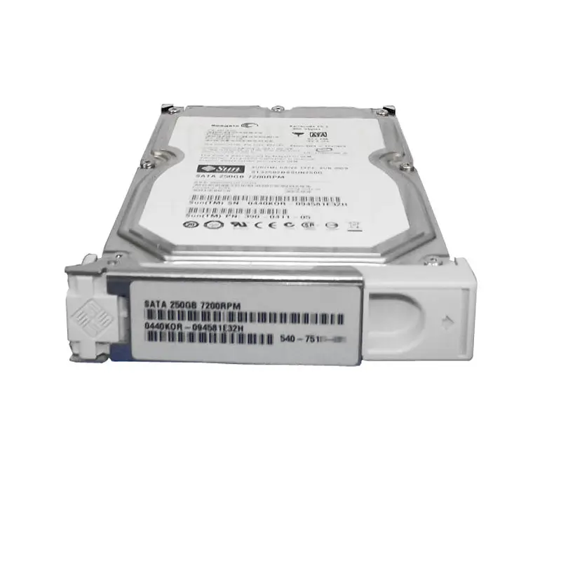 XRC-ST1CE-250G7K.jpg Sun Microsystems - 250GB 7.2K SATA 3.5" Hard Drive - XRC-ST1CE-250G7K - Image 1