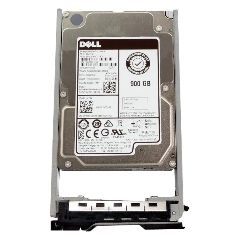 XTH17.jpg Dell - 900GB 15K SAS 12.0Gbps 2.5" 256MB Cache Hard Drive - XTH17 - Image 1