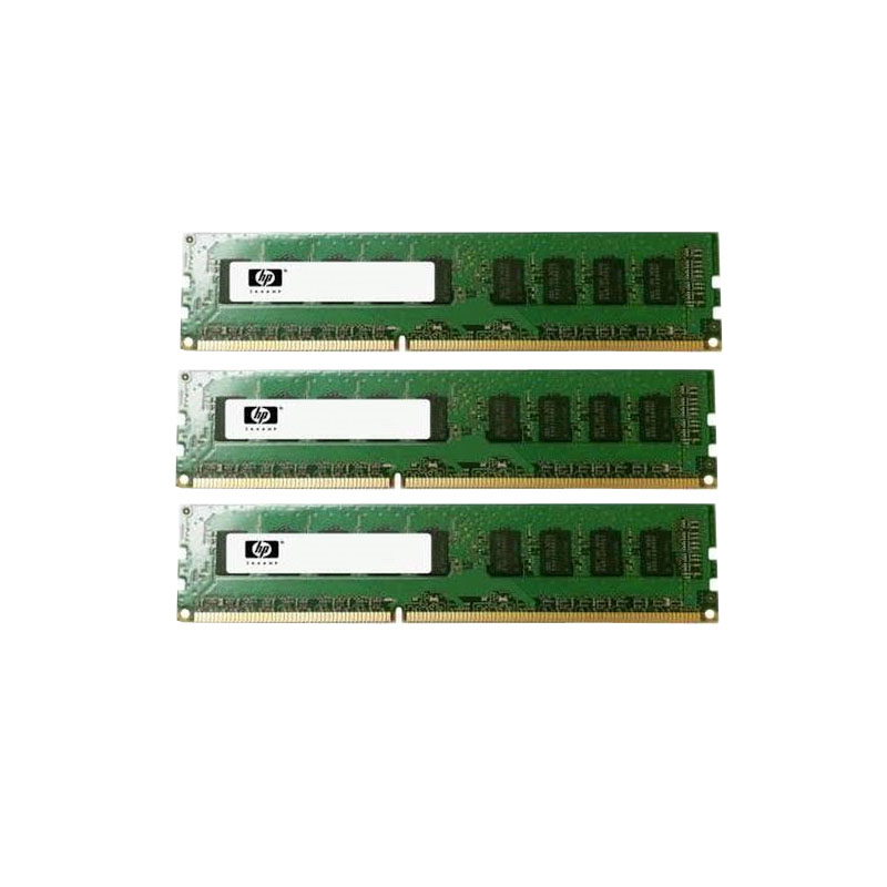 HP - 6GB 3x2GB DDR3 PC3-10600 ECC Unbuffered 240-Pins Memory - XZ614AA