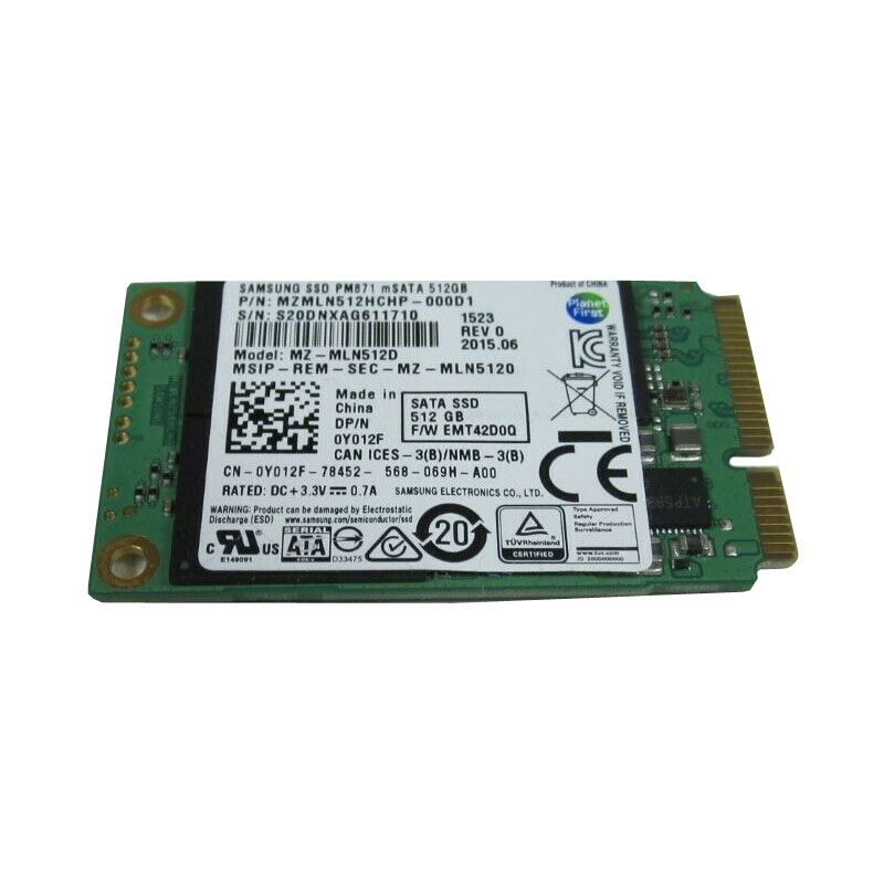 Dell - 512GB mSATA SSD - Y012F
