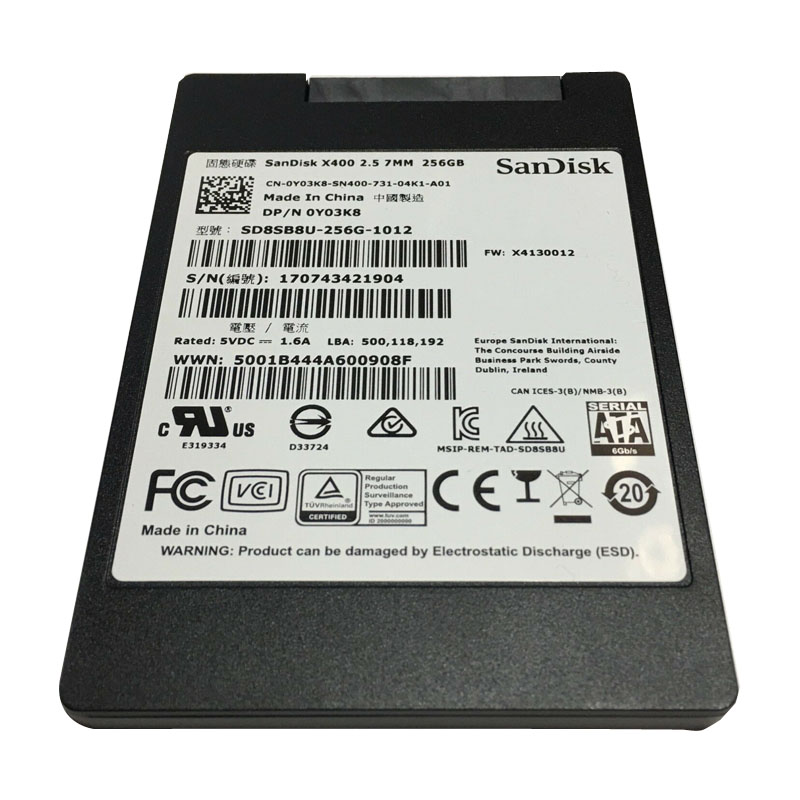 Dell - 256GB SATA 2.5" SSD - Y03K8