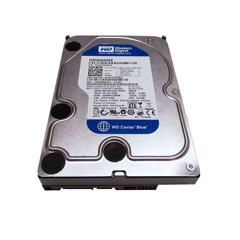 Dell - 500GB 7.2K SATA 3.5" Hard Drive - Y098D