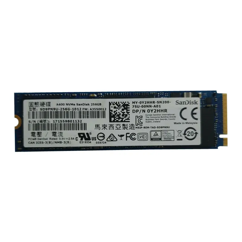 Y2HHR.jpg Dell - 256GB PCIe SSD - Y2HHR - Image 1