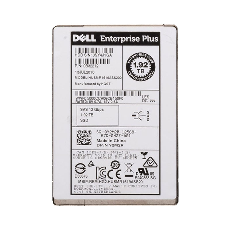 Dell - 1.92TB SAS 12Gbps 2.5" Hard Drive - Y2M2R