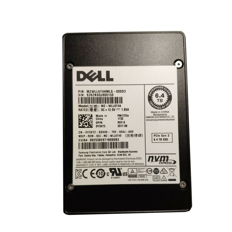 Dell - 6.4TB PCIe 2.5" SSD - Y3XT2