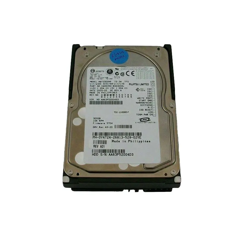 Y4724.jpg Dell - 300GB 10K SCSI 3.5Inch Hard Drive - Y4724 - Image 1