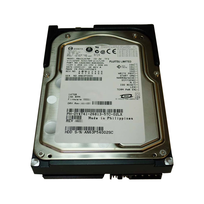 Dell - 146GB 15K 68-PIN Ultra-320 SCSI 3.5" Hard Drive - Y4741