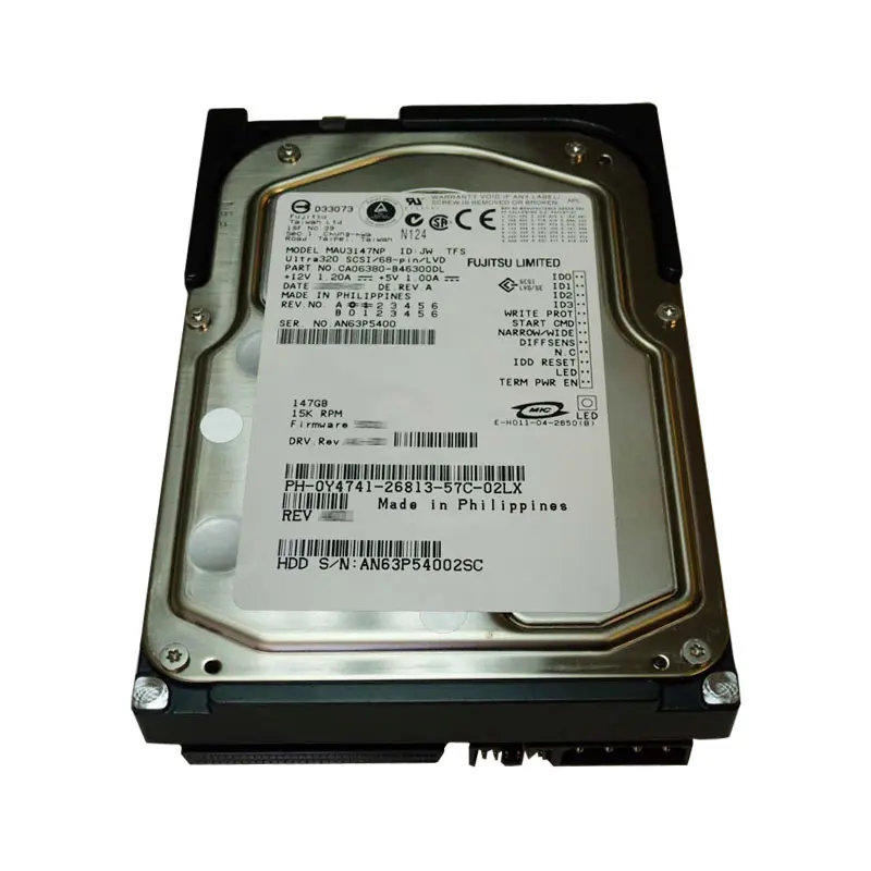Y4741.jpg Dell - 146GB 15K 68-PIN Ultra-320 SCSI 3.5" Hard Drive - Y4741 - Image 1