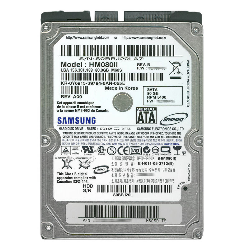 Dell - 80GB 5.4K SATA 2.5" 8MB Cache Hard Drive - Y6913