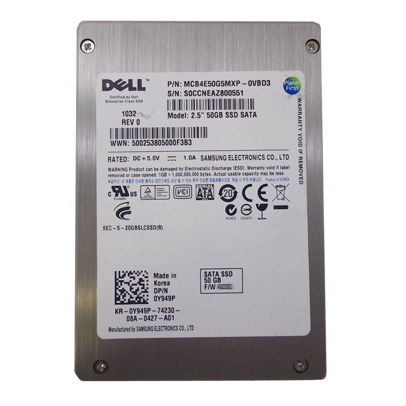 Dell - 50GB SATA 3.0Gbps 2.5" SSD - Y949P