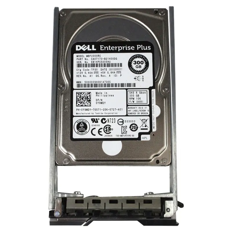 Y9WDY.jpg Dell - 300GB 10K SAS 6.0Gbps 2.5" Hard Drive - Y9WDY - Image 1