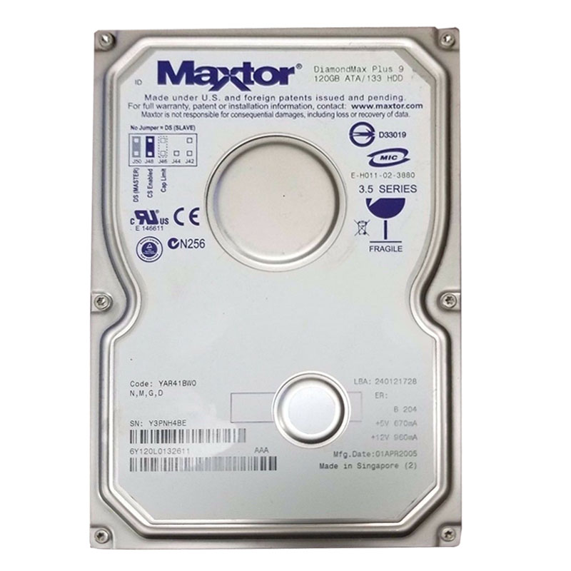 Maxtor - 120GB ATA-133 IDE Hard Drive - YAR41BW0