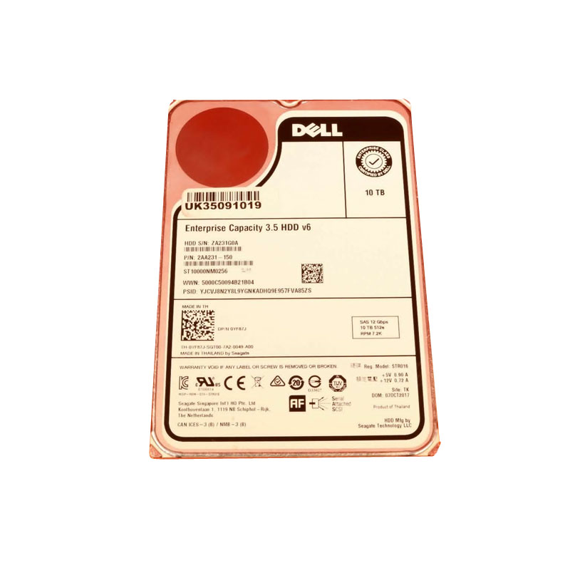 Dell - 10TB 7.2K SAS 12Gbps 3.5" Hard Drive - YF87J