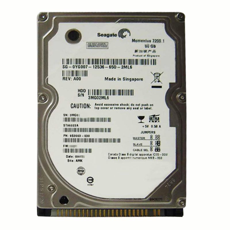 Dell - 60GB 7.2K IDE 2.5" Hard Drive - YG007