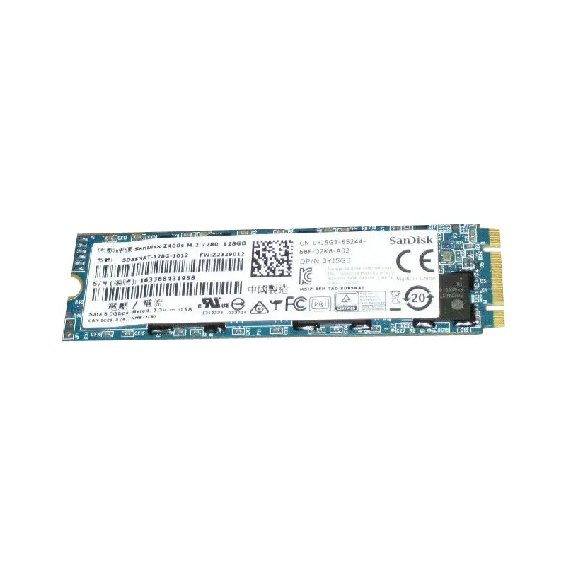 YJ5G3.jpg Dell - 128GB SATA SSD - YJ5G3 - Image 1