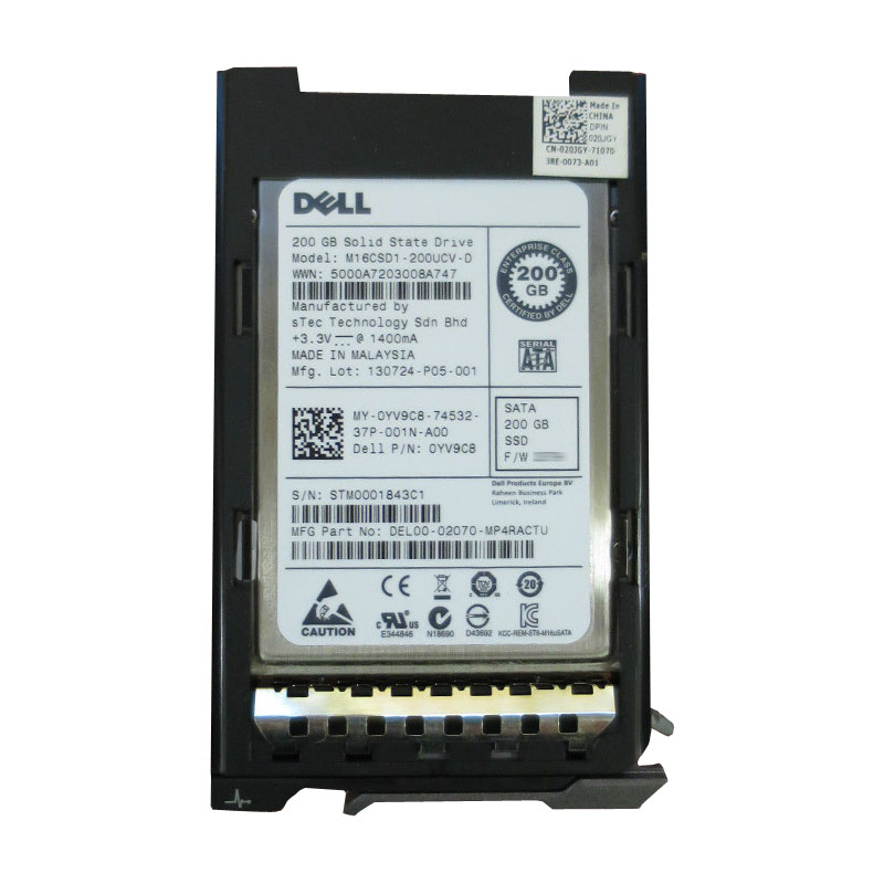 YV9C8.jpg Dell - 200GB SATA 1.8" SSD - YV9C8 - Image 1