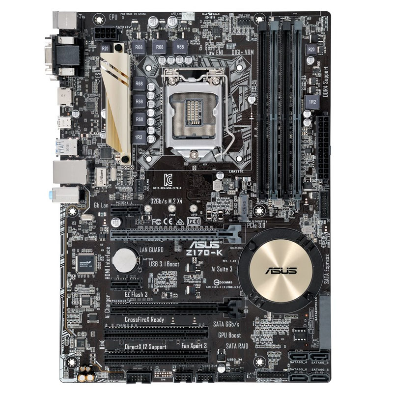 Asus - ATX Server Motherboard Only - Z170-K