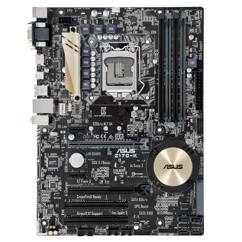Z170-K.jpg Asus - ATX Server Motherboard Only - Z170-K - Image 1