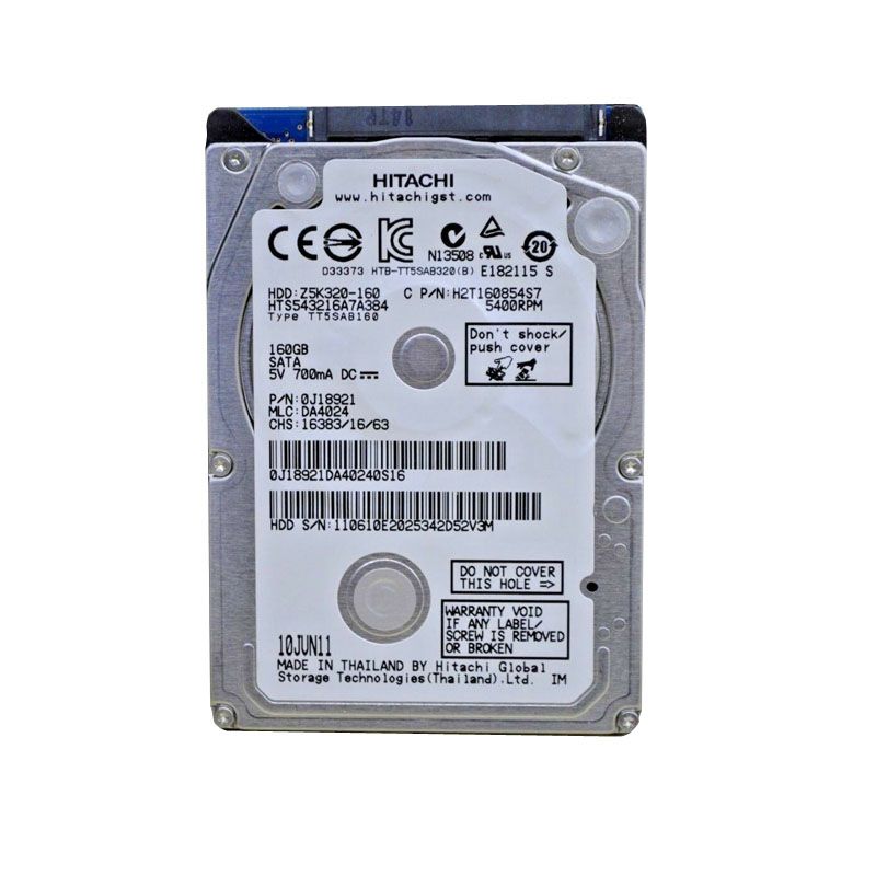 Hitachi - 160GB 5.4K SATA 2.5" Hard Drive - Z5K320-160