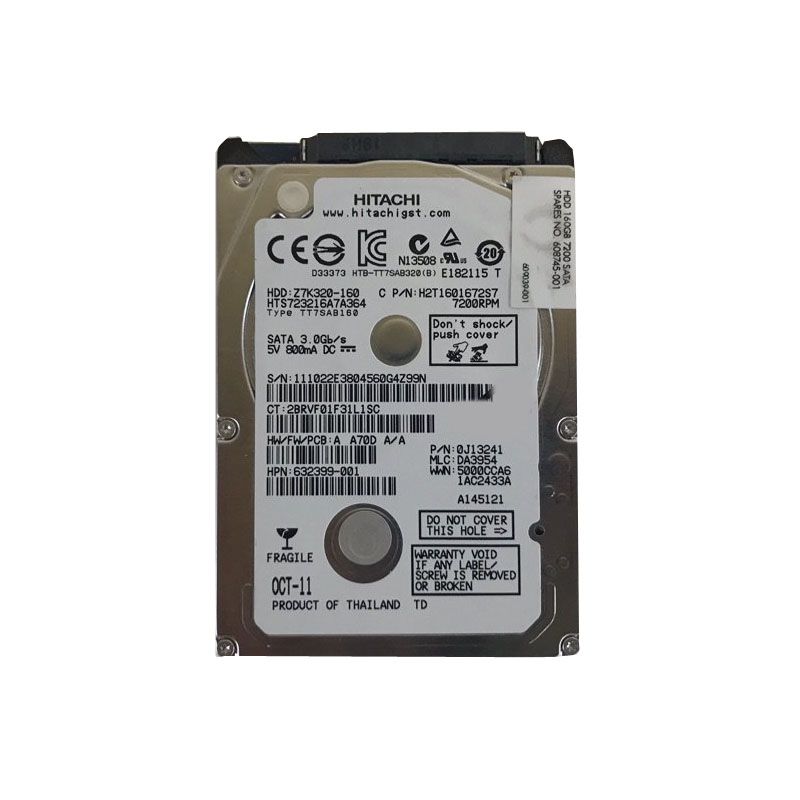 Hitachi - 160GB 7.2K SATA 2.5" Hard Drive - Z7K320-160