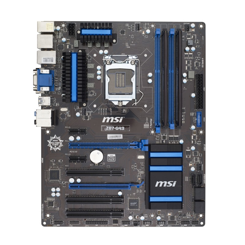 Z87-G43.jpg MSI - Desktop Motherboard Only - Z87-G43 - Image 1