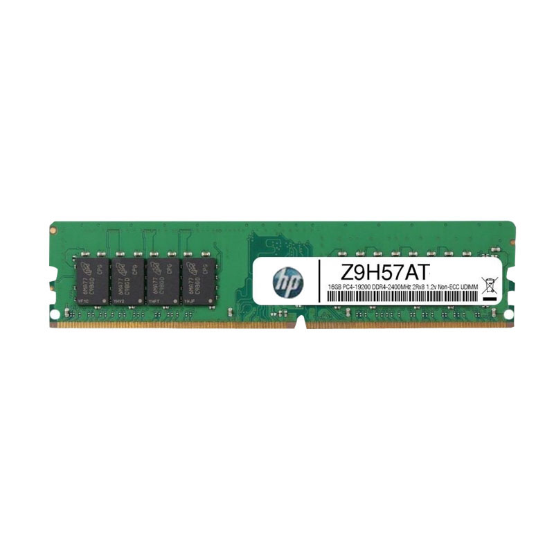 HP - 16GB DDR4 PC4-19200 Non-ECC Unbuffered 288-Pins Memory - Z9H57AT