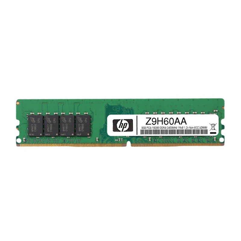Z9H60AA.jpg HP - 8GB DDR4 PC4-19200 288-Pins Memory - Z9H60AA - Image 1
