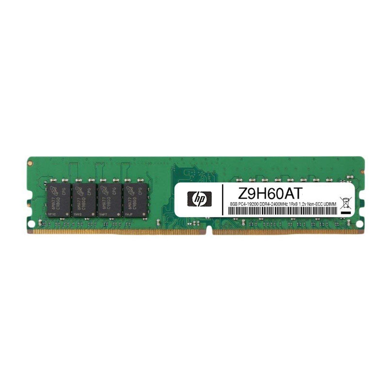 Z9H60AT.jpg HP - 8GB DDR4 PC4-19200 Non-ECC Unbuffered 288-Pins Memory - Z9H60AT - Image 1
