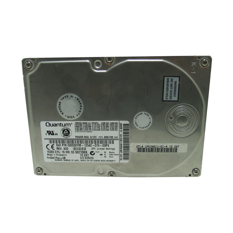 Dell 000030YM - 10.2GB IDE 3.5" Hard Drive