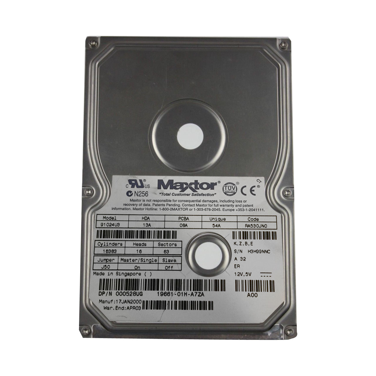 Dell 000528UG - 10GB 7200RPM 3.5Inch IDE Hard Drive